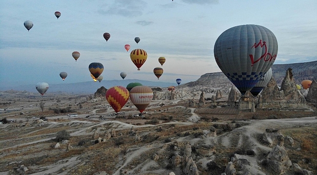 Kapadokya'da balon turları iptal edildi