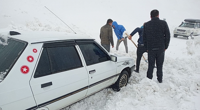 Kar ve tipi nedeniyle mahsur kaldılar