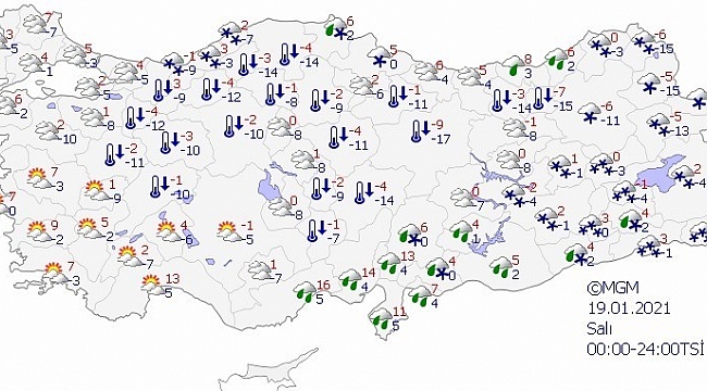 Kar yağışı bugün İstanbul'u terk ediyor
