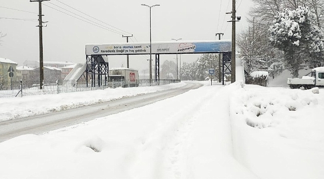 Kar yağışı tüm şehri esir aldı