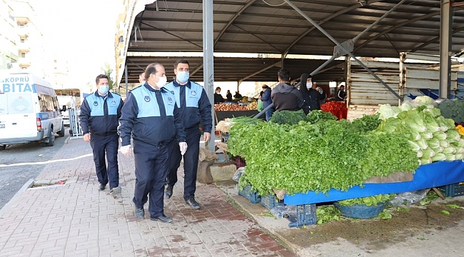 Karaköprü'de pazar yerleri denetlendi