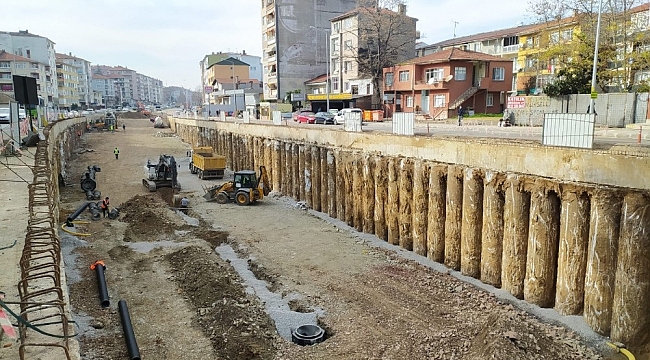Karamürsel Köprülü Kavşağında tünel kazısına başlandı