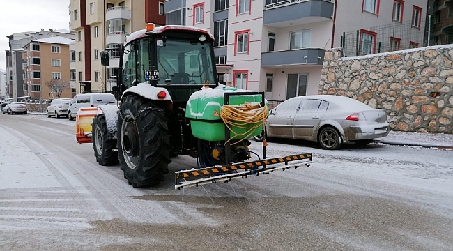 Karla mücadele için solüsyonlama çalışma