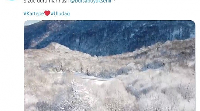 Kartepe'den paylaşılan görüntüler belediyeler arasında akım haline geldi
