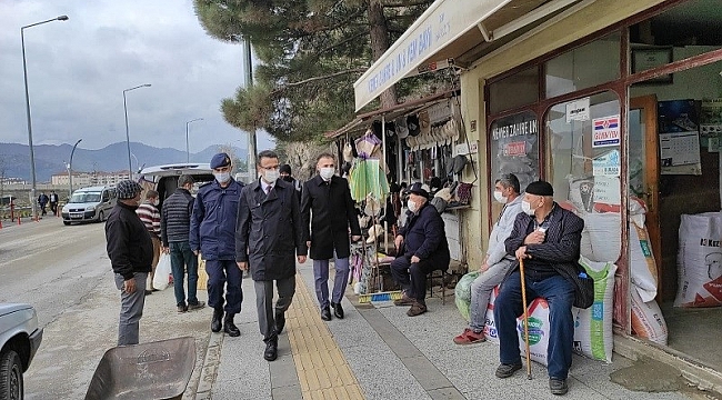 Kaymakam Akpay'dan korona virüs denetimi