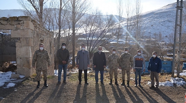 Kaymakam Çelik, Üçpınar ve Edebük köylerinde incelemede bulundu