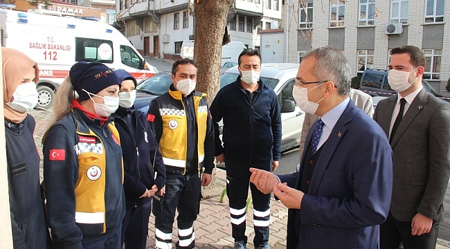 Kaymakam Pişkin, 112 Acil Sağlık Hizmetleri istasyonunu inceledi