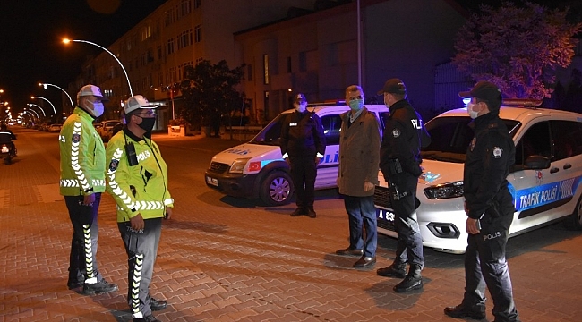 Kaymakam Yurt'tan yılbaşı denetimi
