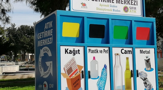 Kemer'e mobil atık getirme merkezi