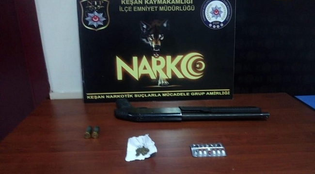 Keşan'da uyuşturucu operasyonu: 5 gözaltı