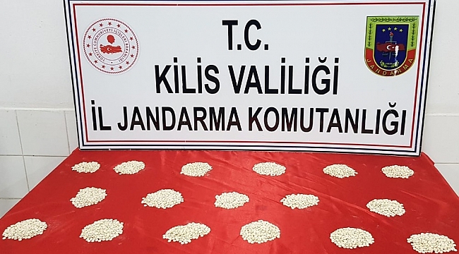 Kilis'te uyuşturucu hap operasyonu