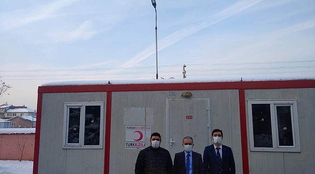 Kızılay'dan sağlıkçılara acil durum konteynırı