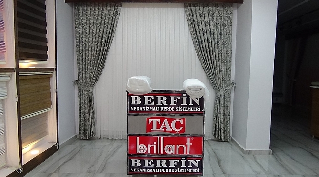 Kızıltepe'de üretilen perdeler Türkiye'ye satılıyor