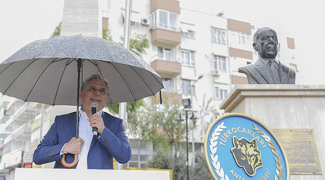 KKTC Kurucu Cumhurbaşkanı Rauf Denktaş, Muratpaşa'da anıldı