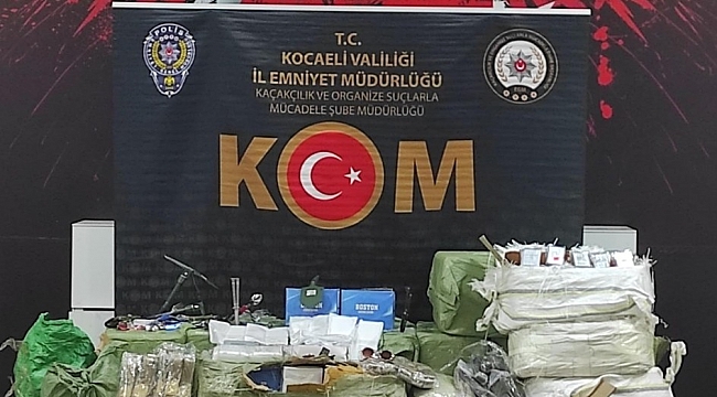 Kocaeli'de binlerce kaçak ürün ele geçirildi
