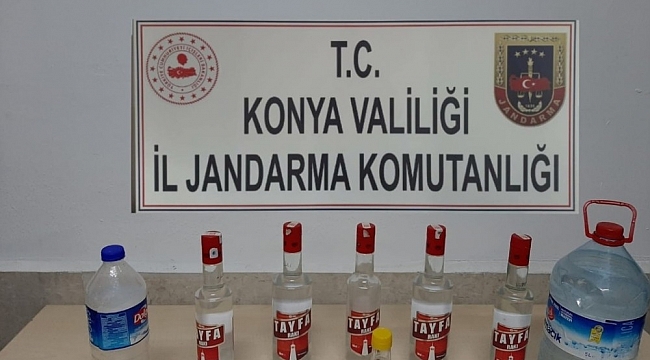 Konya'da sahte alkol ele geçirildi