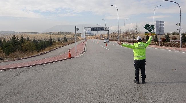 Konya'da yeni yılın ilk gününde yollar boş kaldı