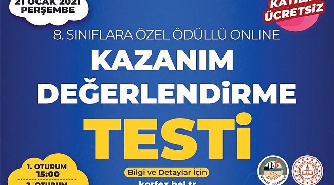 Körfez Belediyesi'nden online deneme sınavı