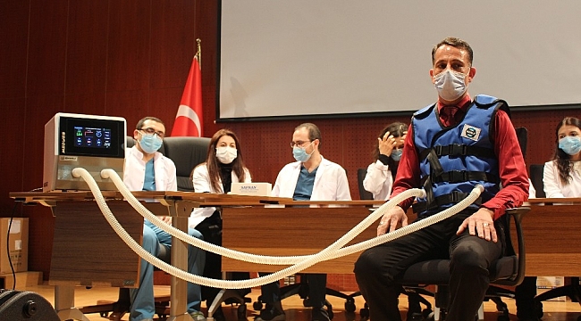 Korona virüs hastaları milli cihaz ile daha kolay nefes alacak