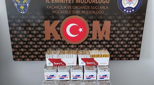 Kütahya'da 175 paket kaçak sigara ele geçirildi