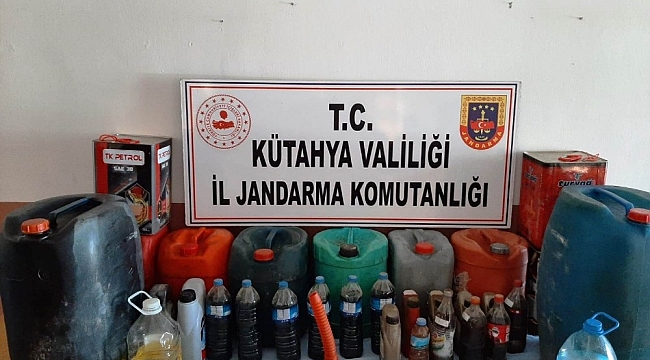 Kütahya'da 226 litre kaçak akaryakıt ele geçirildi