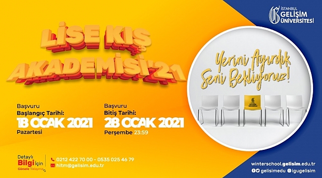 Liselilere özel 'Lise Kış Akademisi' başlıyor