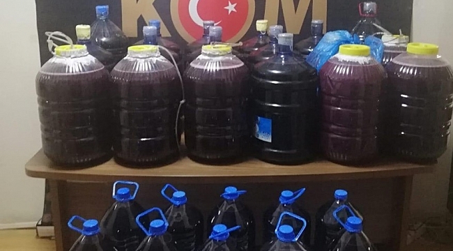 Malatya'da el yapımı şarap ele geçirildi