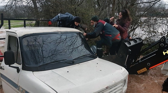 Menteşe'ye 24 saatte 94.3 kg yağış düştü