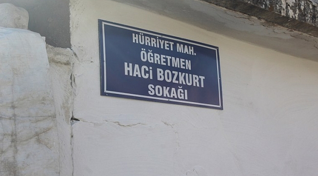 Merhum Gazeteci Bozkurt'un adı sokağa verildi