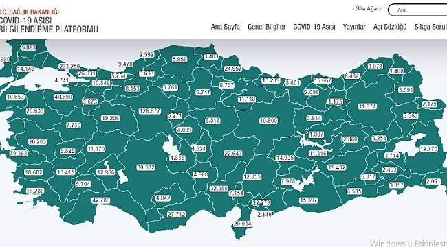 Mersin'de bugüne kadar 27 binin üzerinde kişi aşılandı