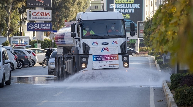 Mersin'de dezenfeksiyon çalışmaları 10 aydır sürüyor