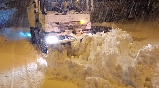 Mersin'in yüksek kesimlerinde kar yağışı etkili oldu