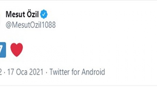 Mesut Özil'den '67' paylaşımı