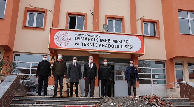 Milli eğitim müdürü Sarı, deprem güçlendirme çalışmalarını inceledi