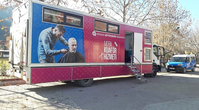 Mobil Kuaför Tırı İbradı ve Gündoğmuş'ta