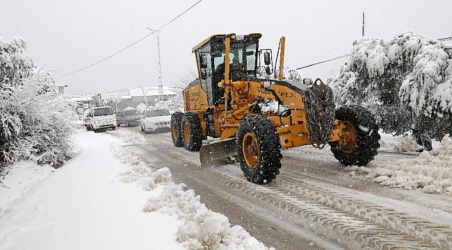 Mudanya'da kar mesaisi başladı