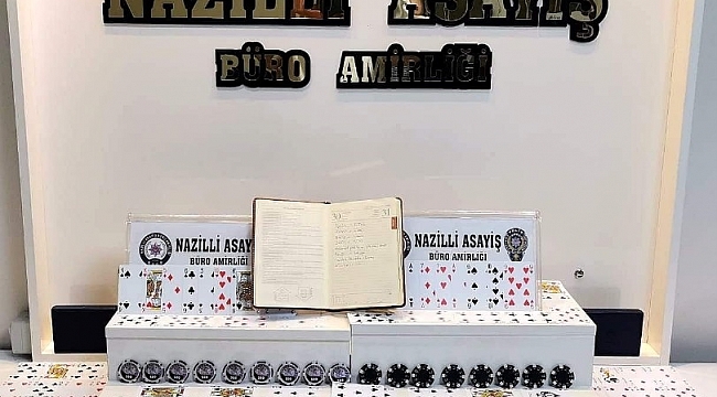 Nazilli'de 36 kişi bir evde kumar oynarken yakalandı