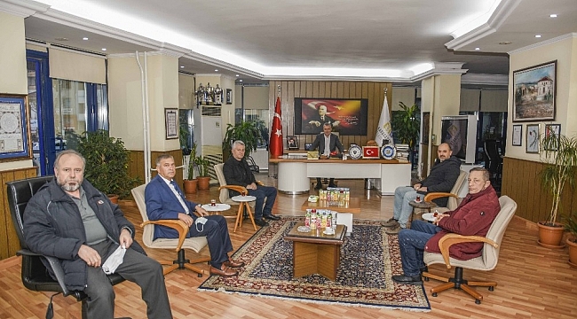 Oda başkanlarından Başkan Özkan'a ziyaret
