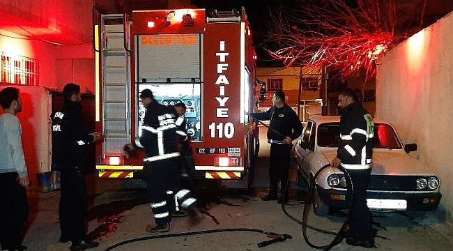 Odunluk yangını korkuttu