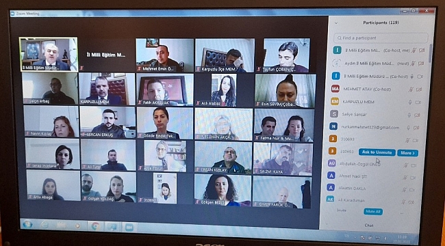 Okumuş, ilk yarının son ders zilini Karpuzlulu öğretmenlerle çaldı