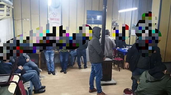 Ordu'da kumar oynayan 30 kişiye 103 bin lira para cezası