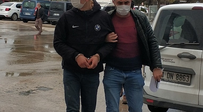 Otobüsünden inerken uyuşturucuyla yakalanan şahıs tutuklandı