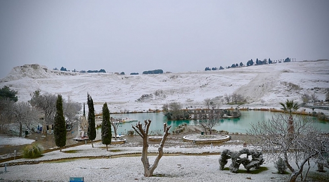 Pamukkale Belediyesi kar mesaisinde