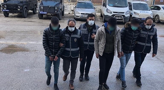 Polis hırsızları suçüstü yakaladı