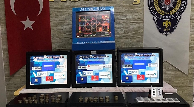 Polise yakalanmamak için özel kumar makinesi yapmışlar