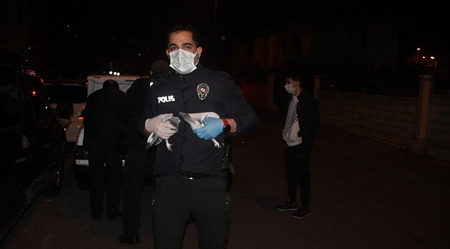 Polisi şaşırtan manzara