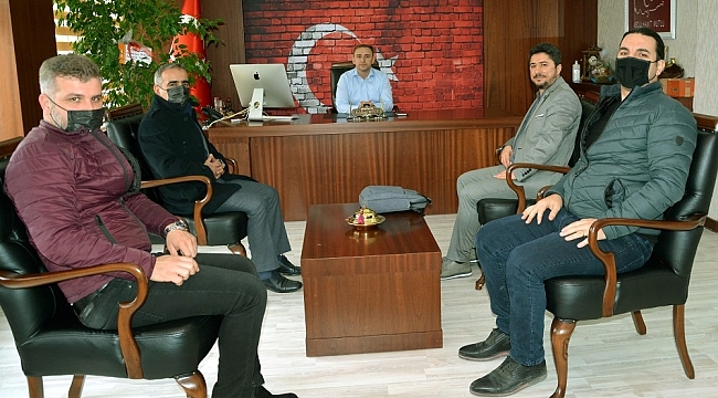 Prof. Dr. Doğan'dan Kaymakam Mutlu'ya ziyaret