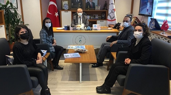 Proje ekibi, İl Müdürü Okumuş'u ziyaret edip bilgilendirdi