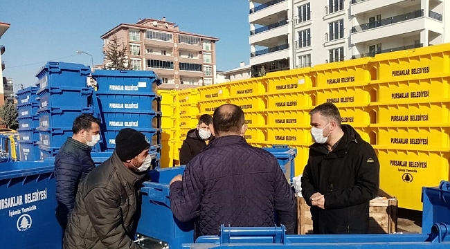 Pursaklar'a yeni nesil çöp konteynerleri