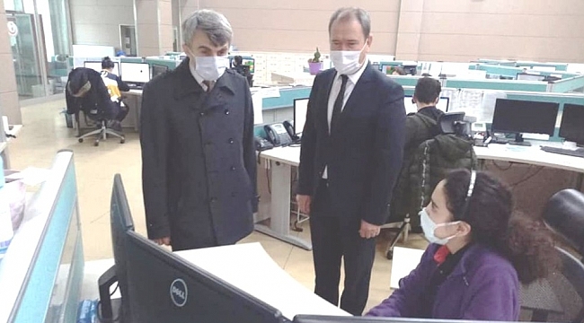 Rektör Uysal, 112 Acil Çağrı Merkezini ziyaret etti